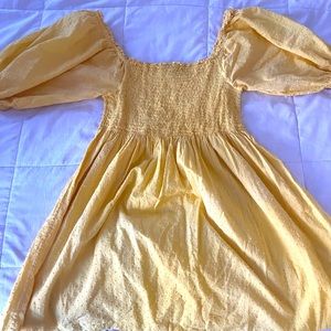 Hill House Athena nap dress in yellow
